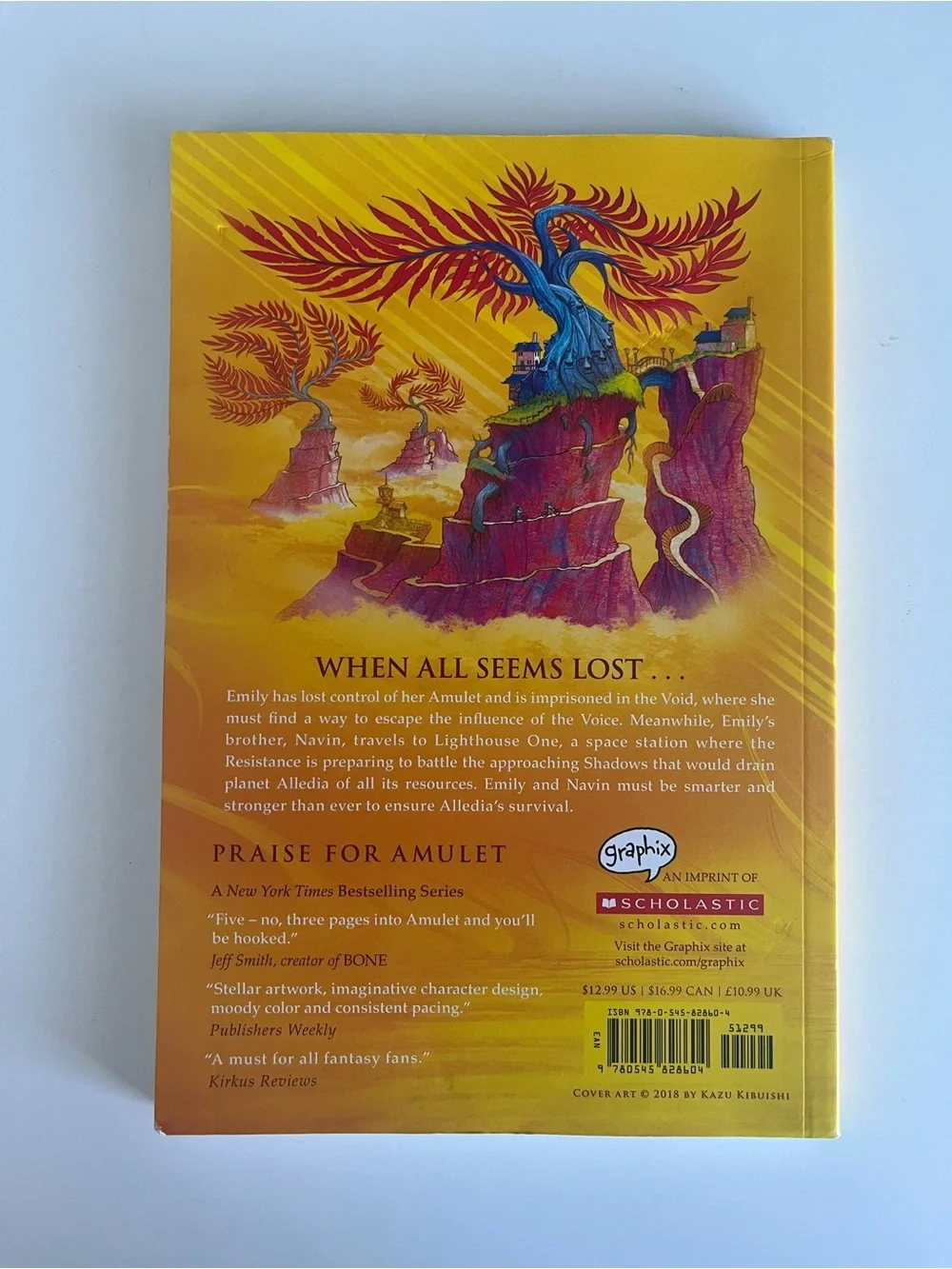 Amulet Graphic Novel Series by Kazu Kibuishi (Books 4, 8, 9) Paperback
